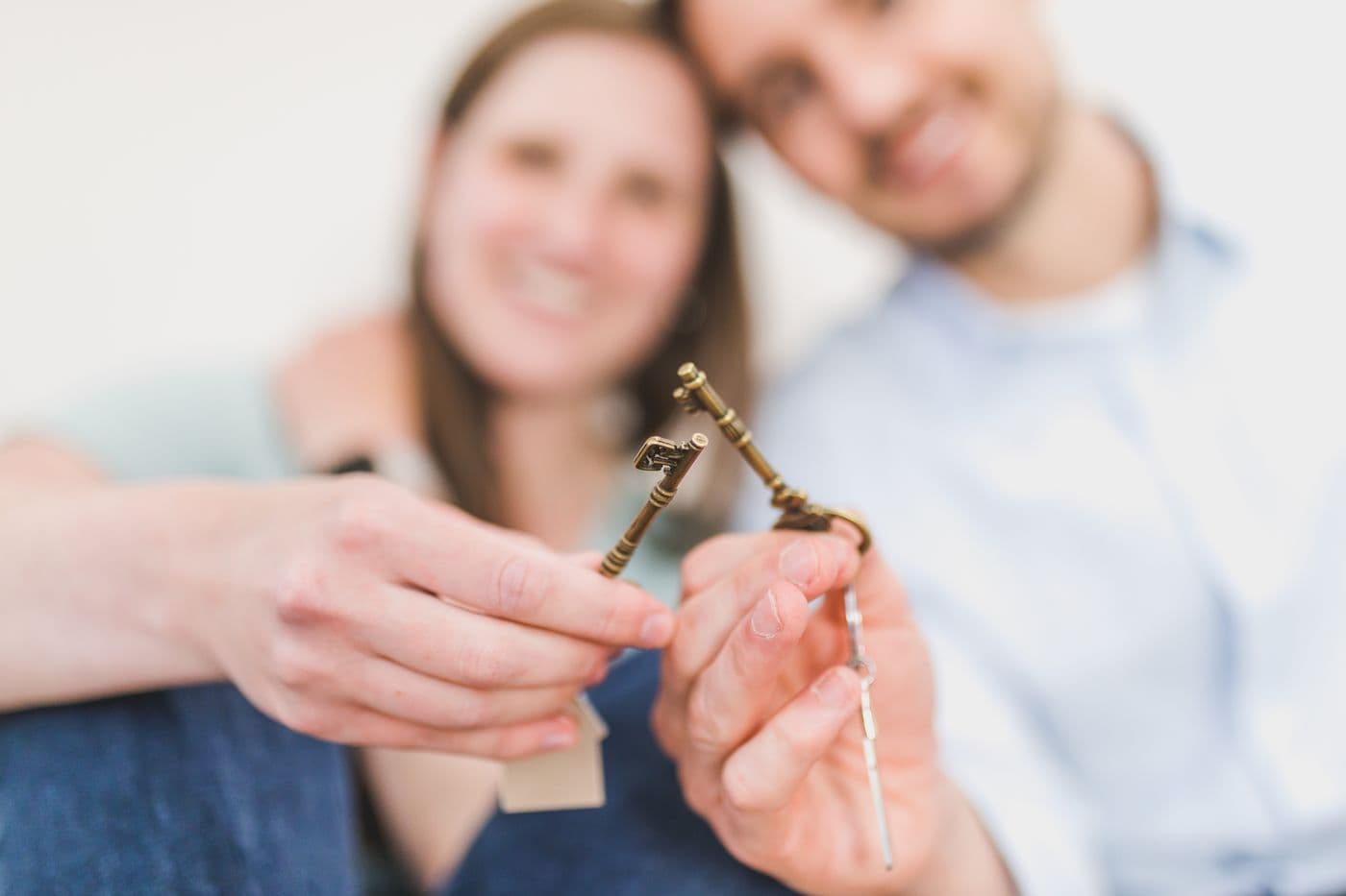 Smiling couple after a successful home sale
