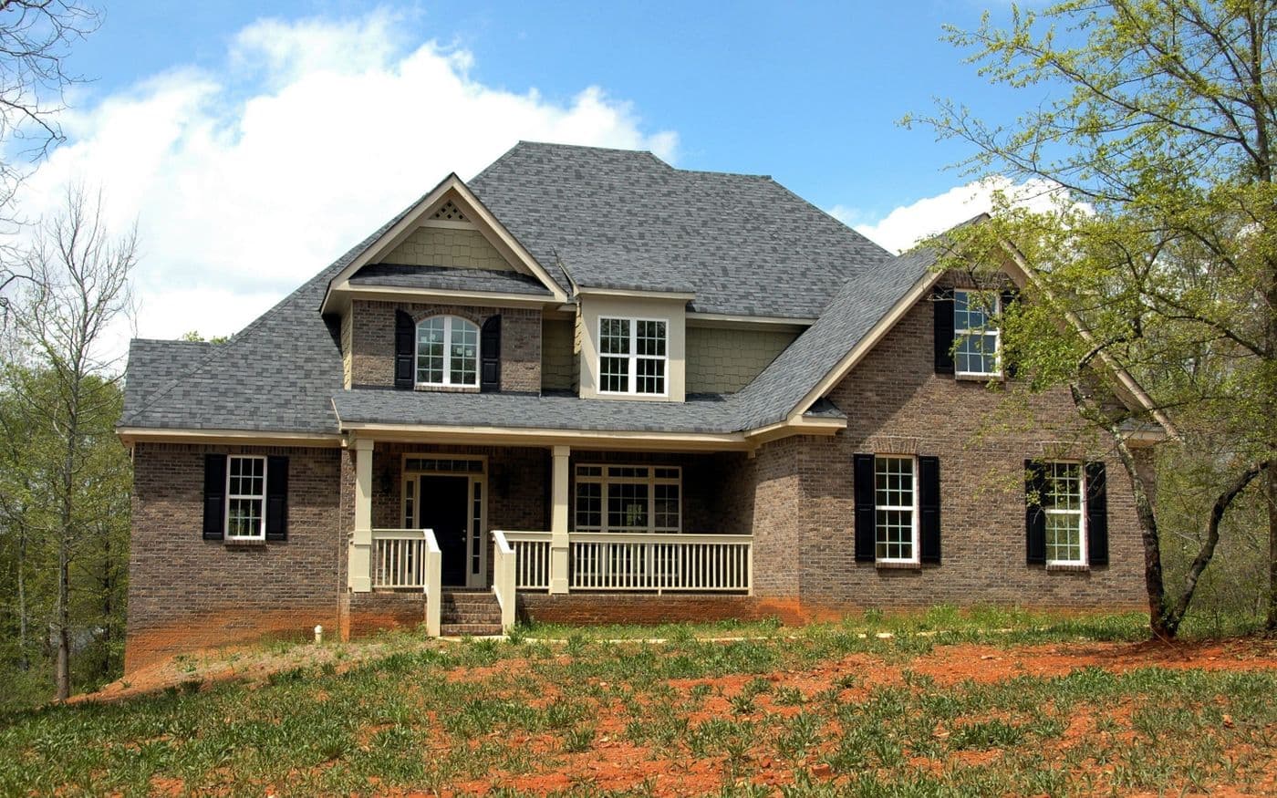 Gray craftsman home with a covered front porch
